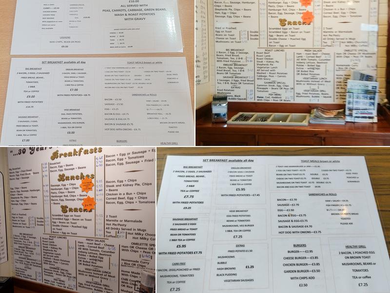 Hillside Cafe Menu