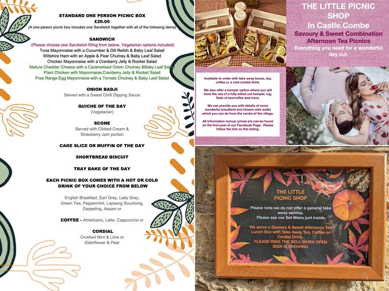 The Little Picnic Shop - Takeaway Only Menu
