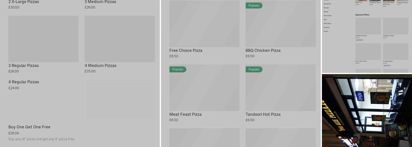 Pizza One Stourbridge Menu