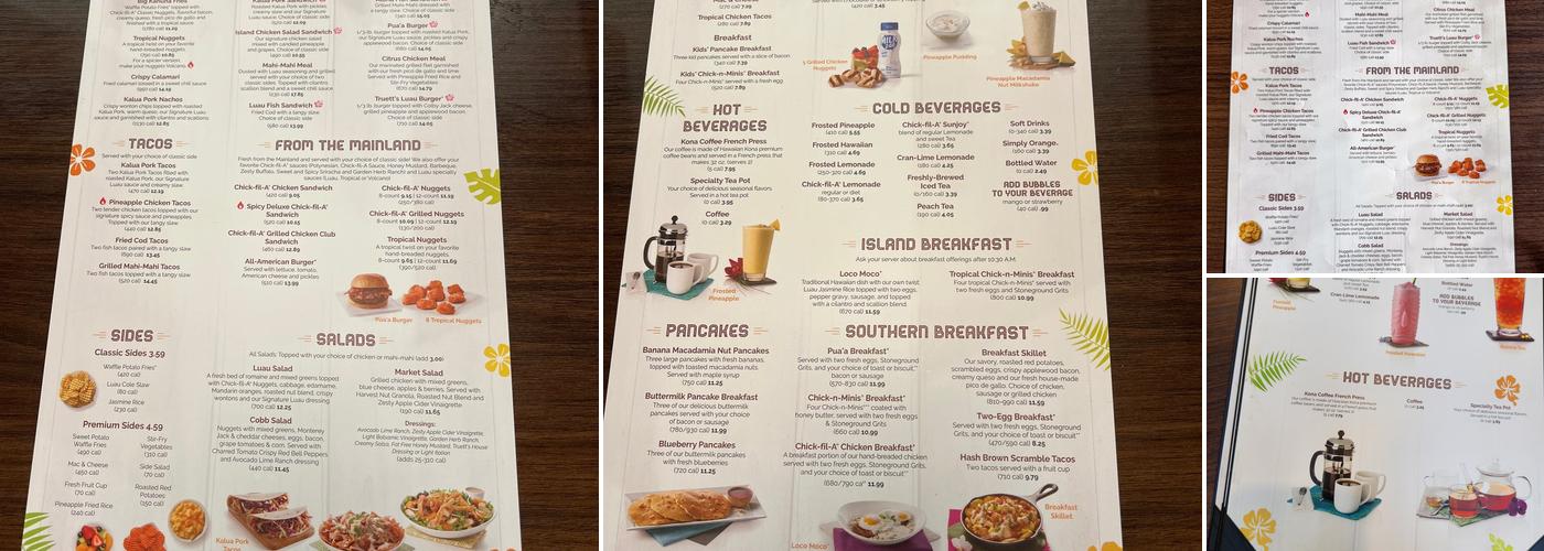 Chick-fil-A Menu
