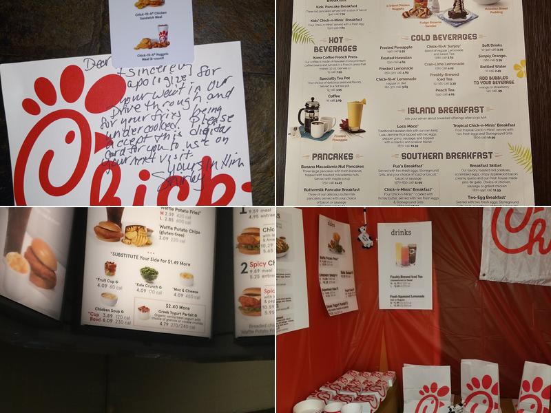 Chick-fil-A Menu