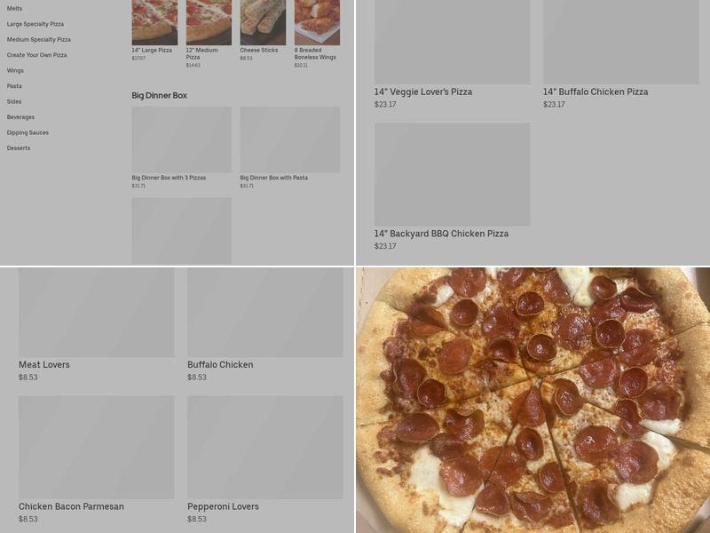 Pizza Hut Menu
