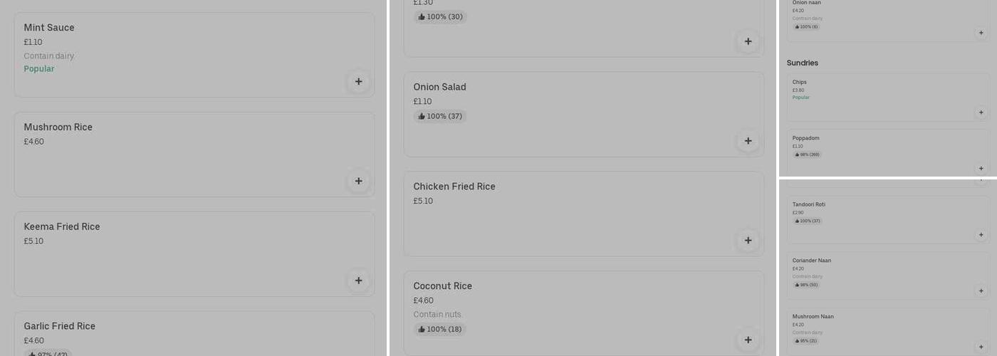 Red Forte Takeaway Menu