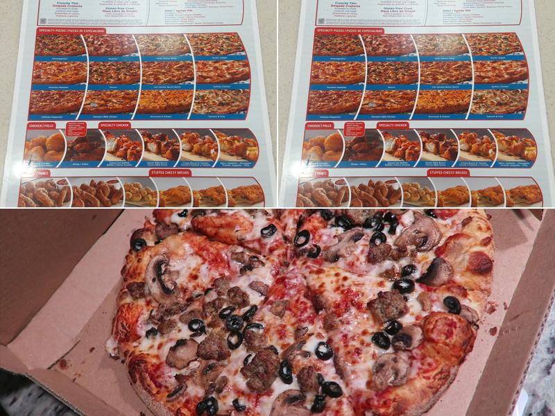 Domino's Pizza Menu