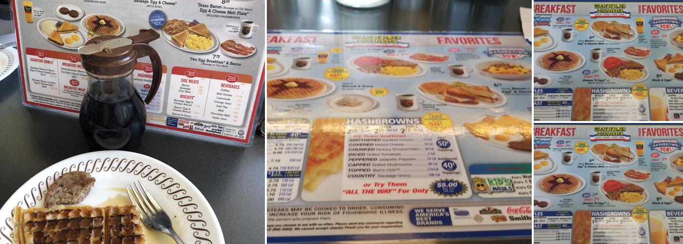 Waffle House Menu