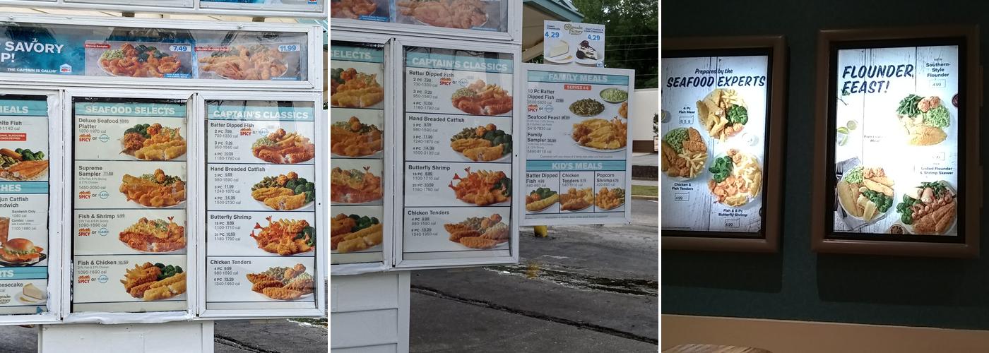 Captain D's Menu