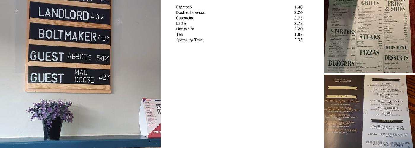 The Spittal Brook Menu