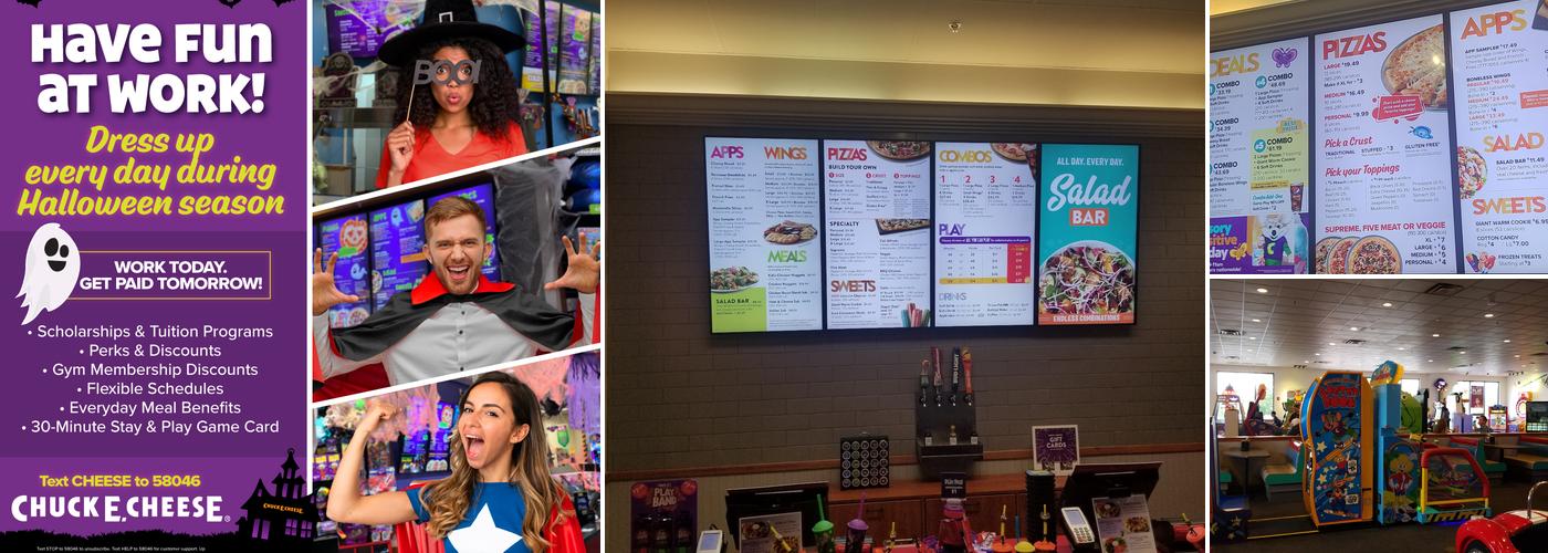 Chuck E. Cheese Menu