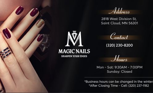 Magic Nails 2818 W Division St, St Cloud Minnesota 56301