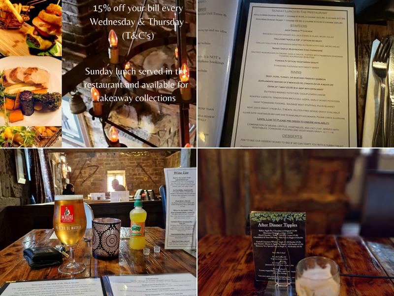 The Mill of The Black Monks Menu