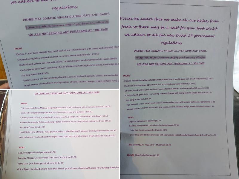 Chennai Indian Fusion Menu