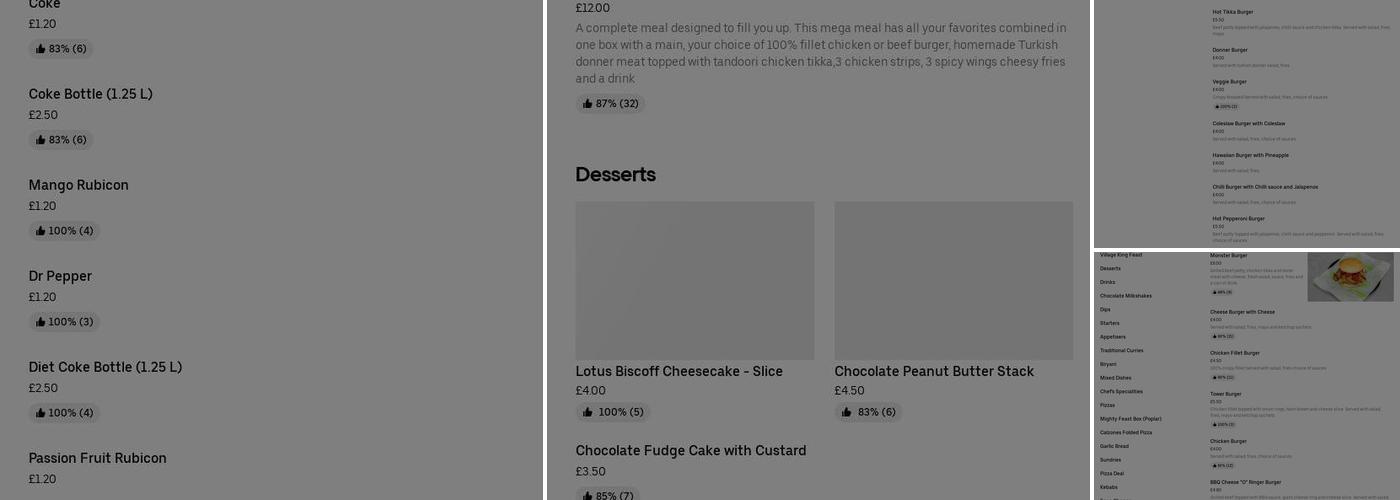 Village Balti BD12 Menu