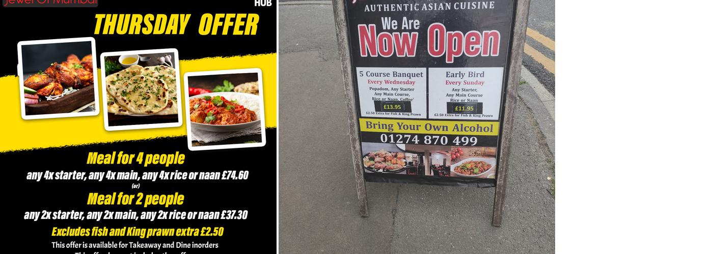 Jewel Of Mumbai Menu