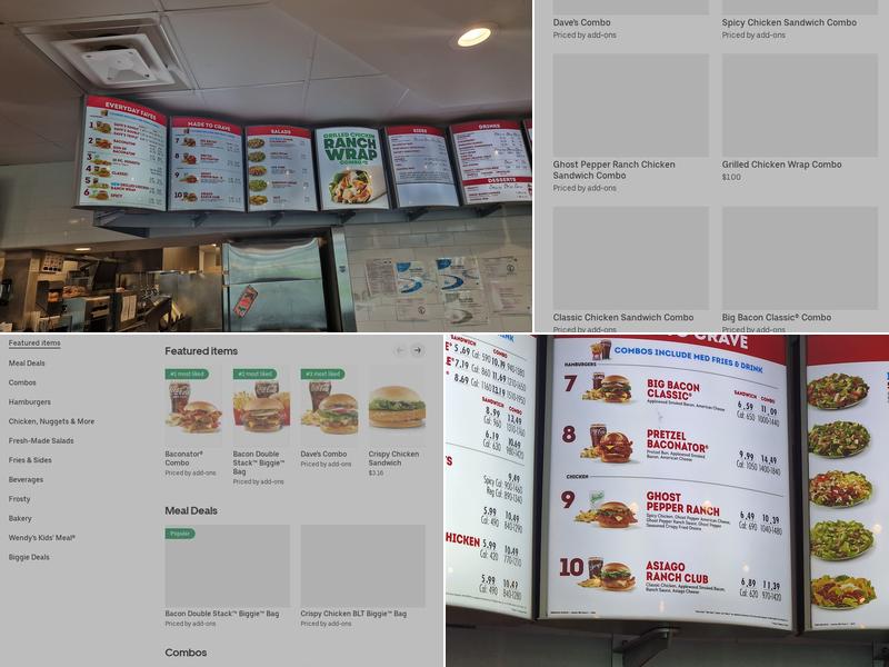Wendy's Menu