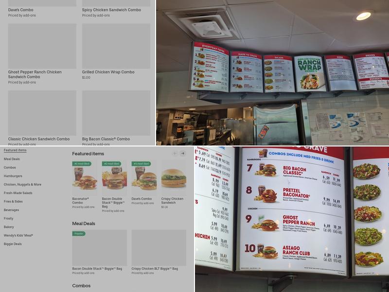 Wendy's Menu