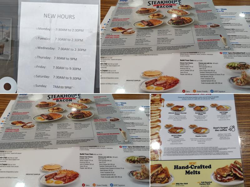IHOP Menu