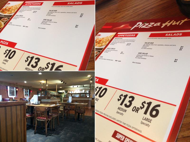 Pizza Hut Menu