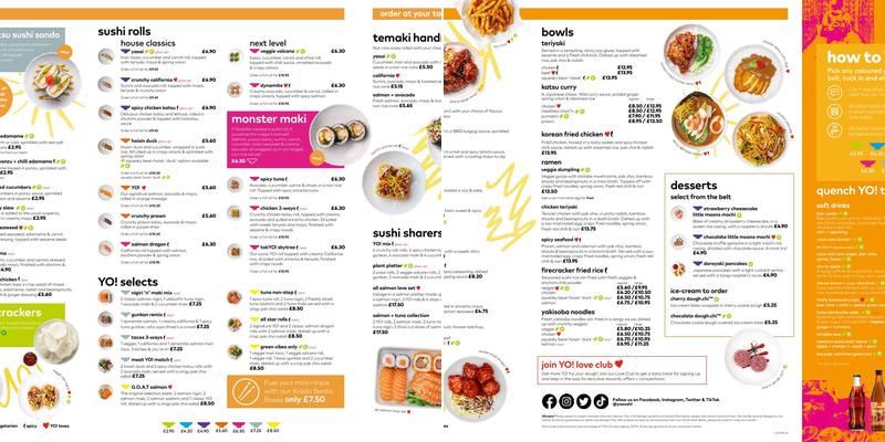 YO! Meir Tesco Kiosk Menu