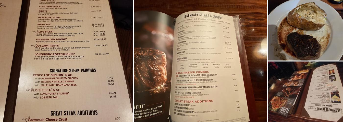 LongHorn Steakhouse Menu