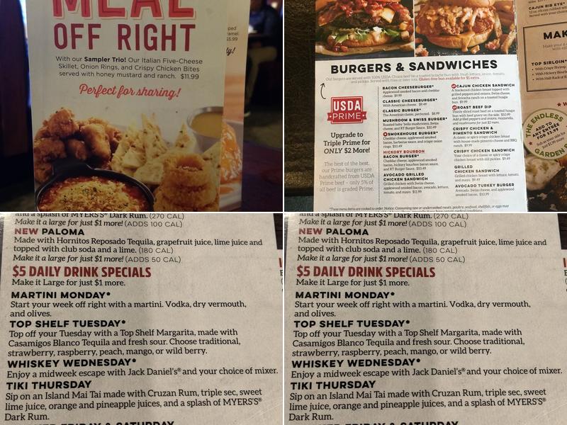Ruby Tuesday Menu