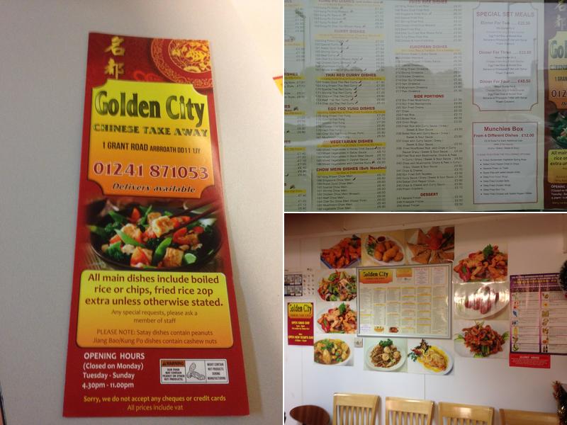 Golden City Menu