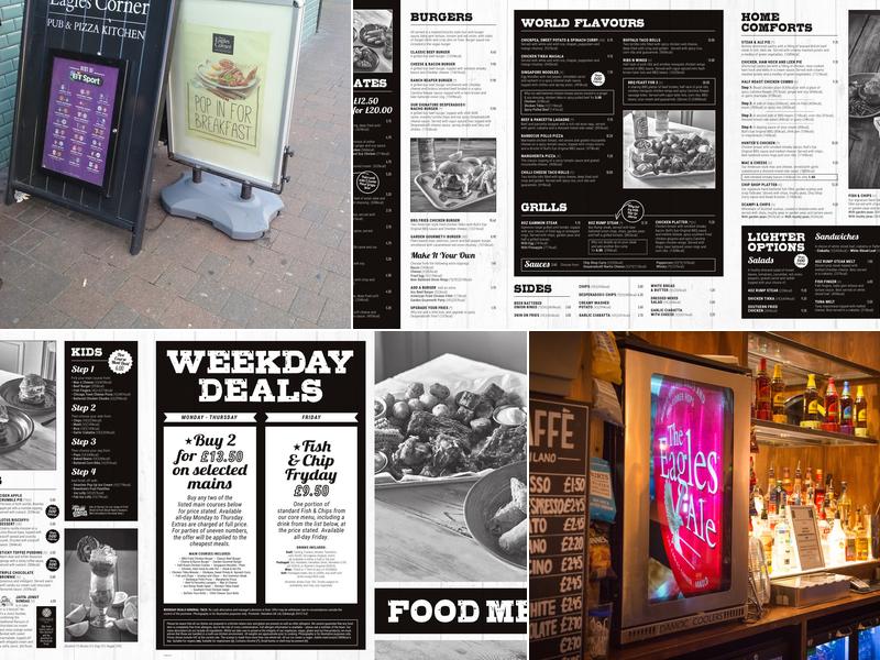 The Eagles Corner Menu