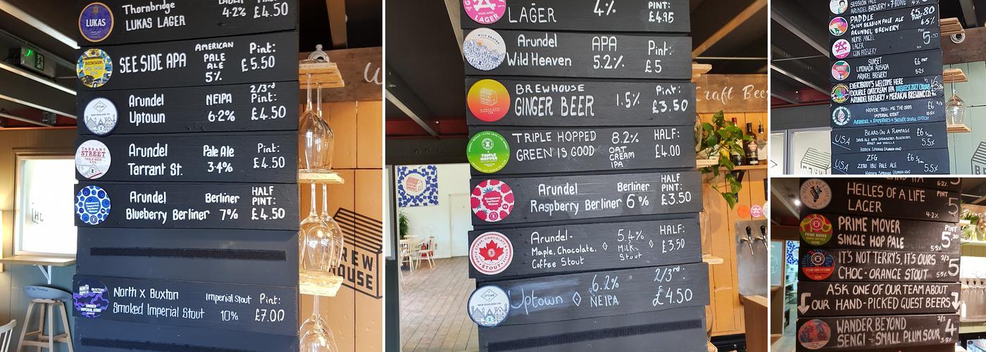 The Brewhouse Project Menu