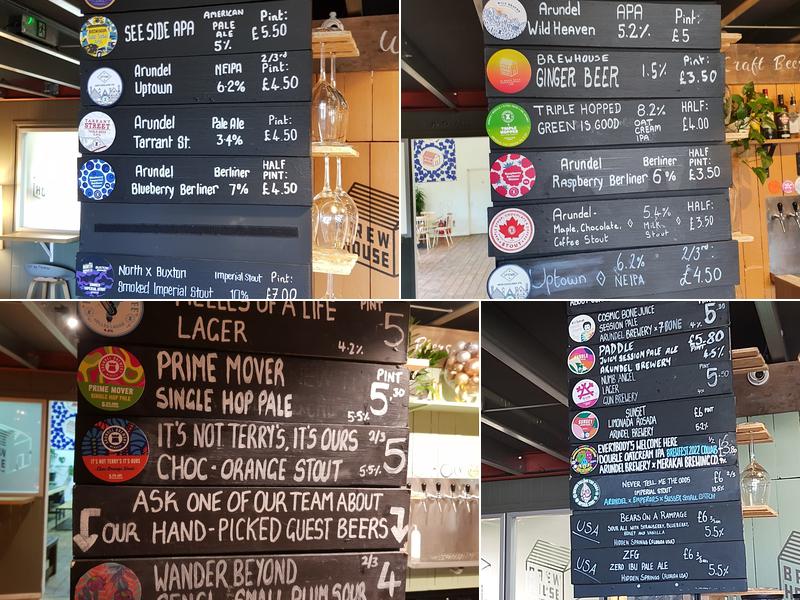 The Brewhouse Project Menu