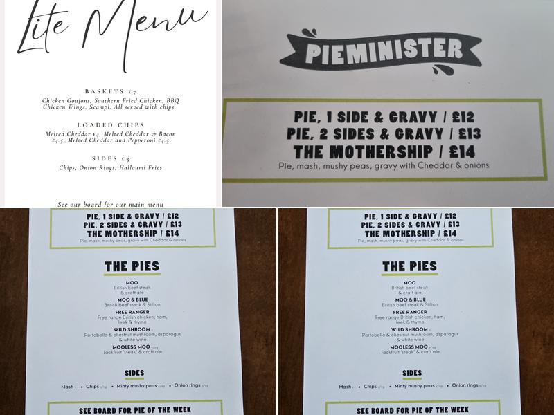 The Eagle Inn Menu