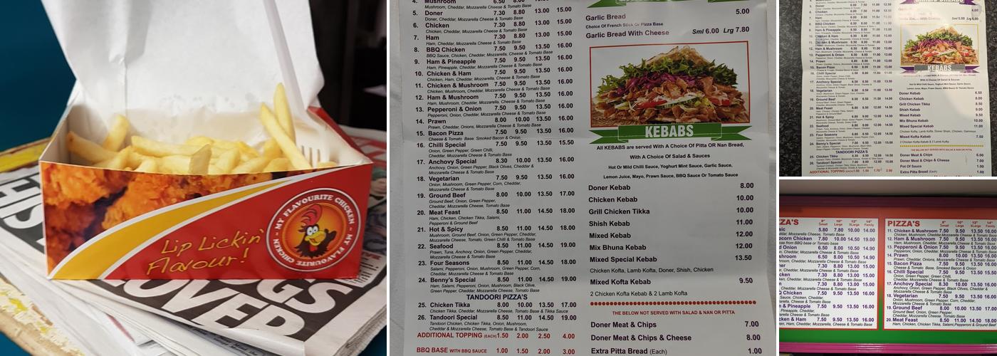 Benny's Pizza & Kebab House Menu
