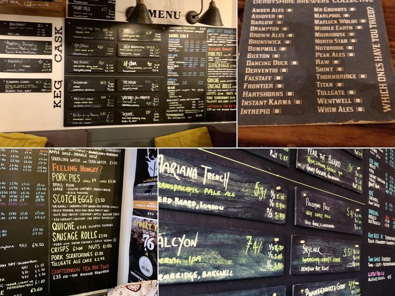 The Tap at No.76 Menu