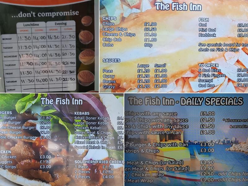 The Fish Inn Menu