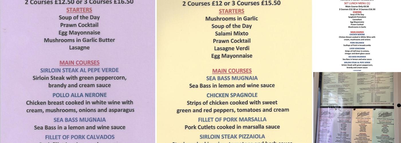 Trattoria Romana Menu