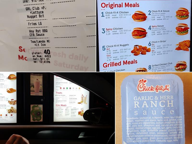 Chick-fil-A Menu