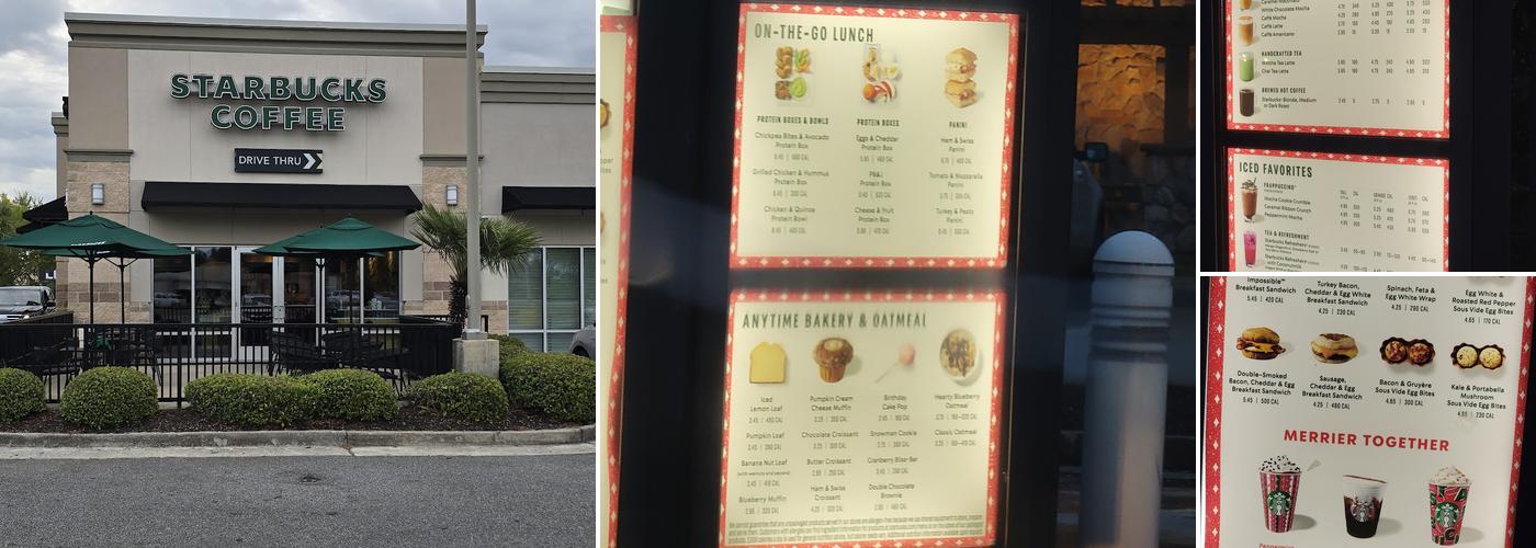 Starbucks Coffee Company Menu