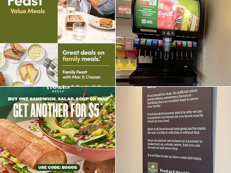 Panera Bread Menu