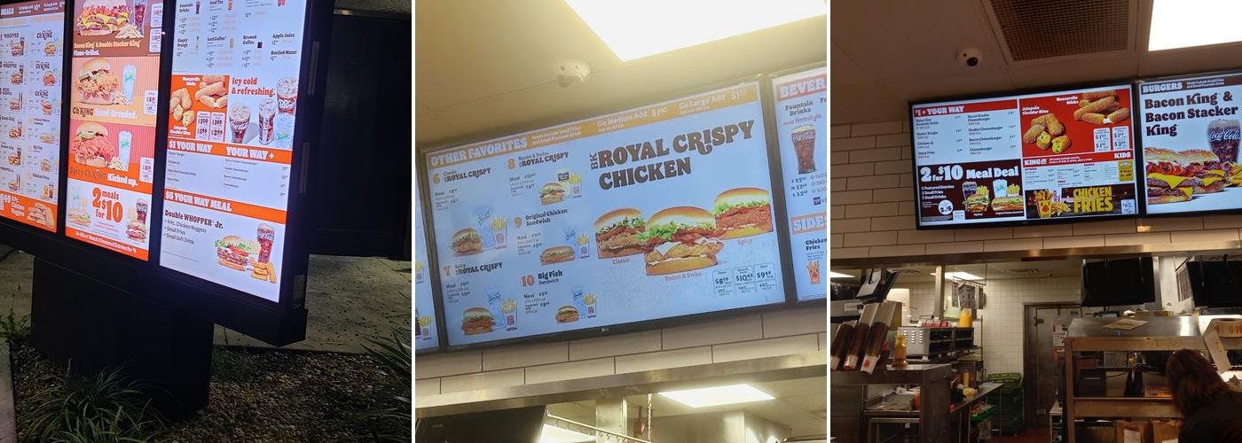 Burger King Menu
