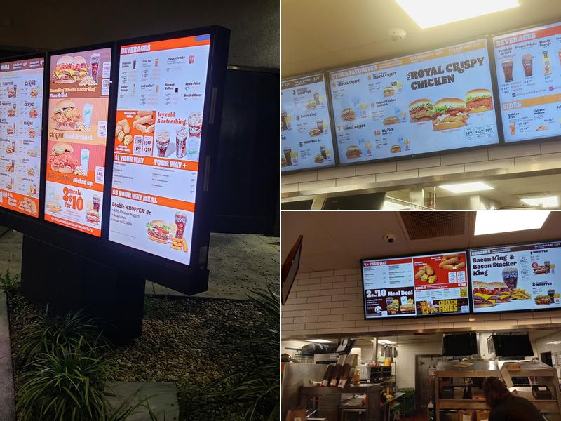 Burger King Menu