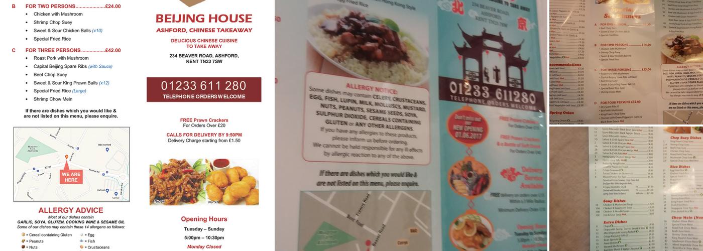 Beijing House Menu