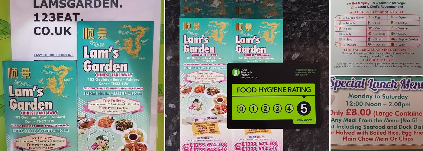 Lam's Garden Menu