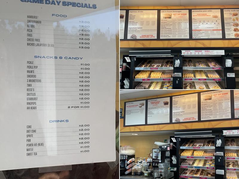 Dunkin' Menu