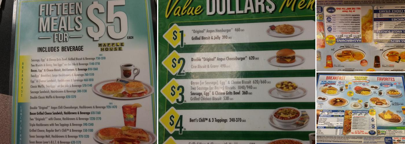 Waffle House Menu