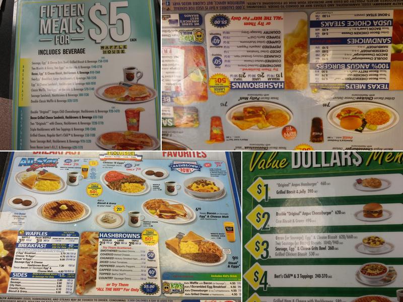 Waffle House Menu