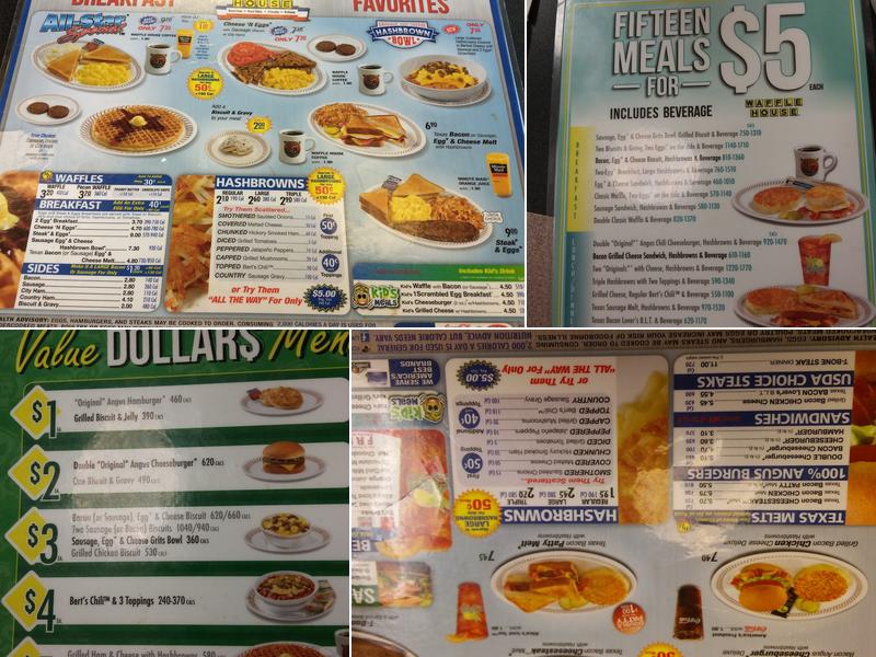 Waffle House Menu