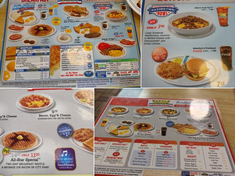 Waffle House Menu