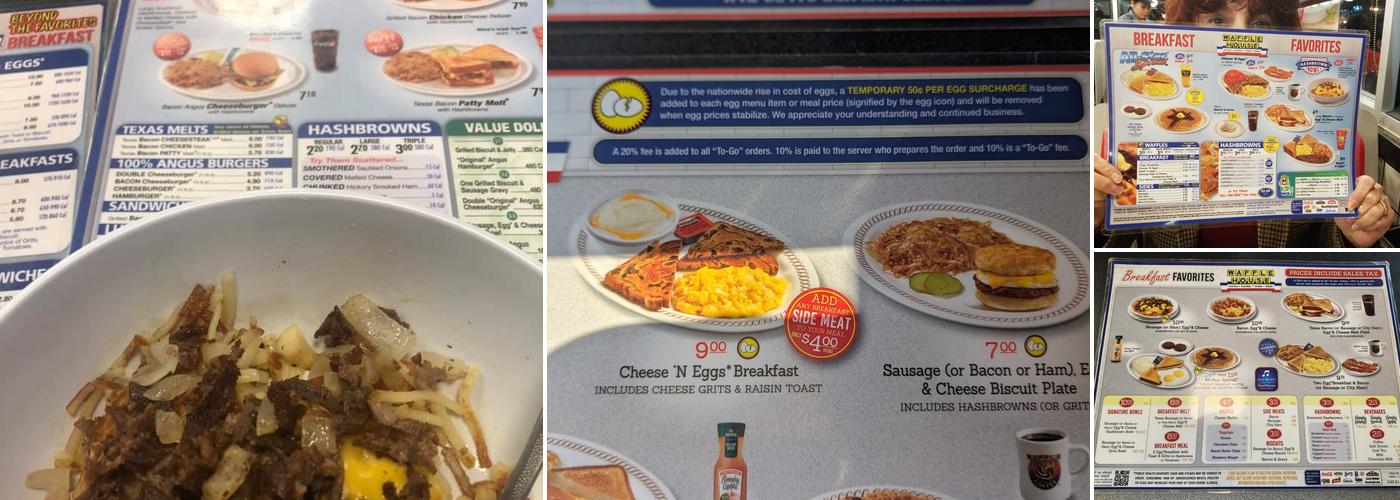 Waffle House Menu