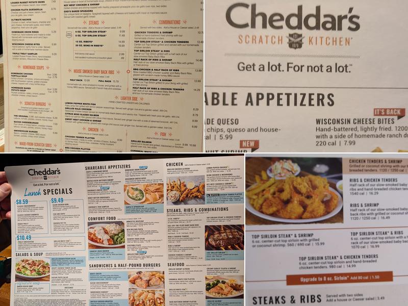 Cheddar's Scratch Kitchen Menu