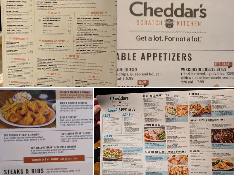 Cheddar's Scratch Kitchen Menu