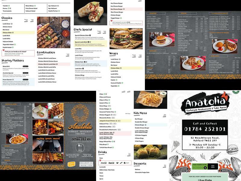 Anatolia Barbecue Restaurant & Takeaway Menu