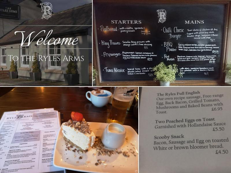 The Ryles Arms Menu